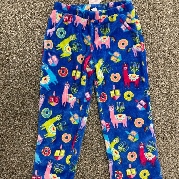 NWT Hannukah "Llamakah" Fleece PJ Pants - Perfect Gift for the Holiday! - Picture 1 of 3